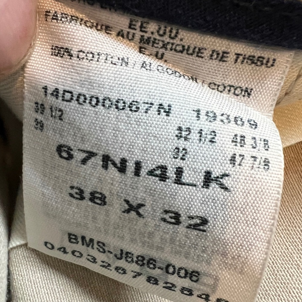 Unbranded Chino Pants Mens 38x32 Khaki Excellent Cotton Twill Flat Front Pant - Picture 4 of 4